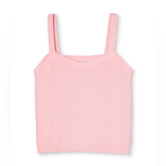 Sandy Liang Pink Knit Tank Top - Picture 4 of 11